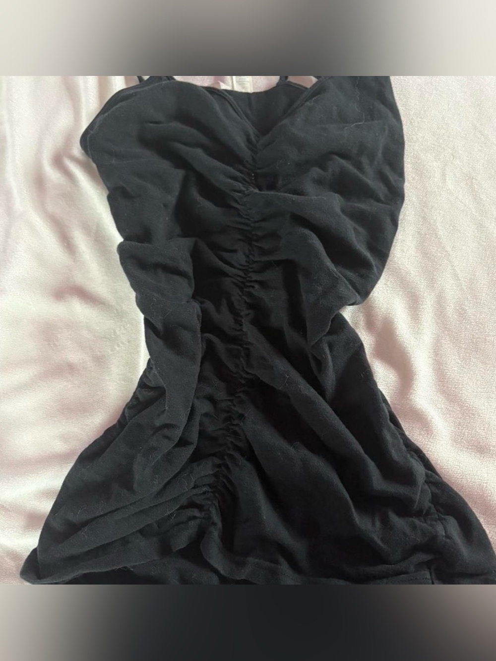 Black Ruched tank top